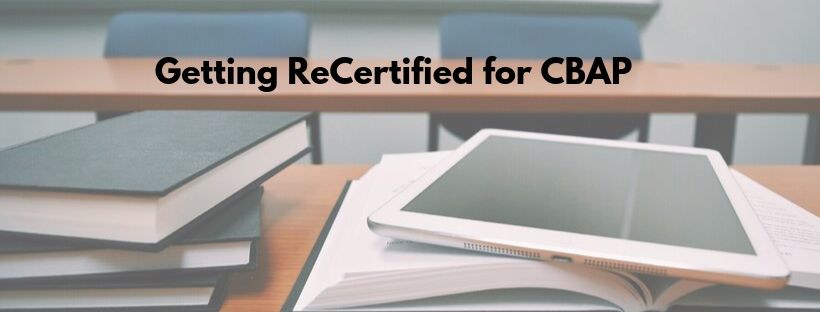 CBAP CDU ReCertification